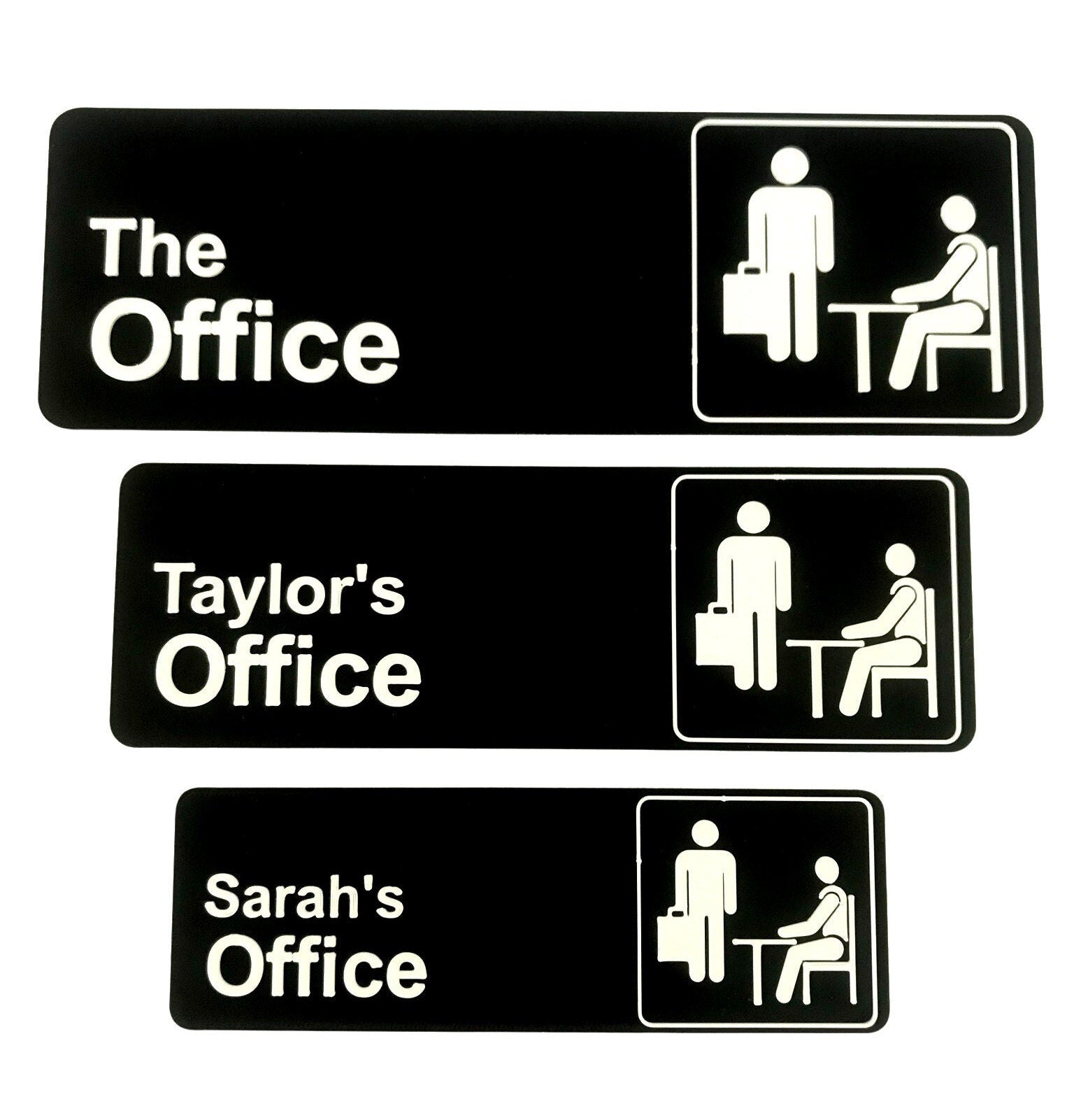 Customisable The Office TV Show Sign for Door or Wall, 3d printed Door sign, Office Desk sign, Custom Sign