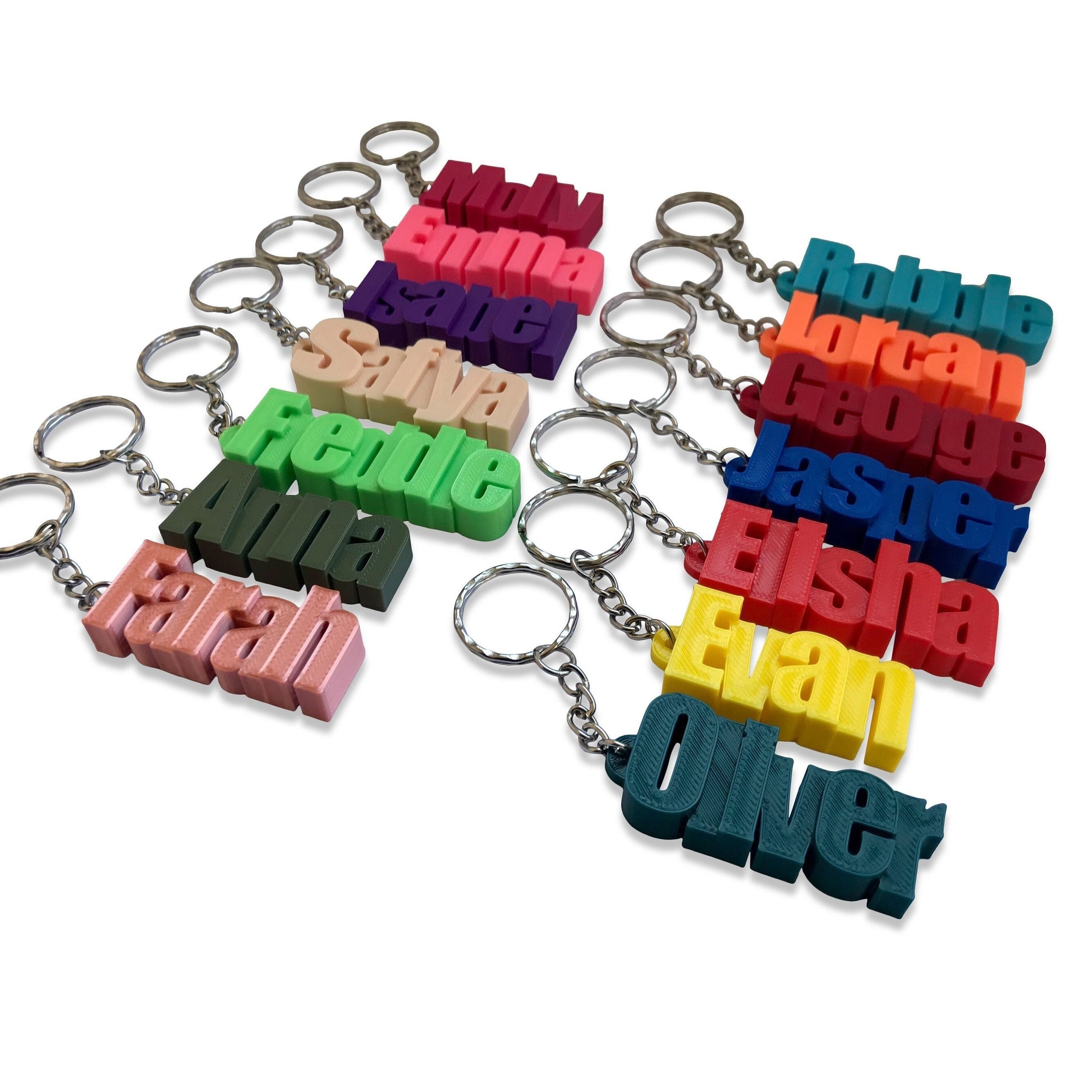 Personalised 3D Keyring Gifts for Children Party Bags