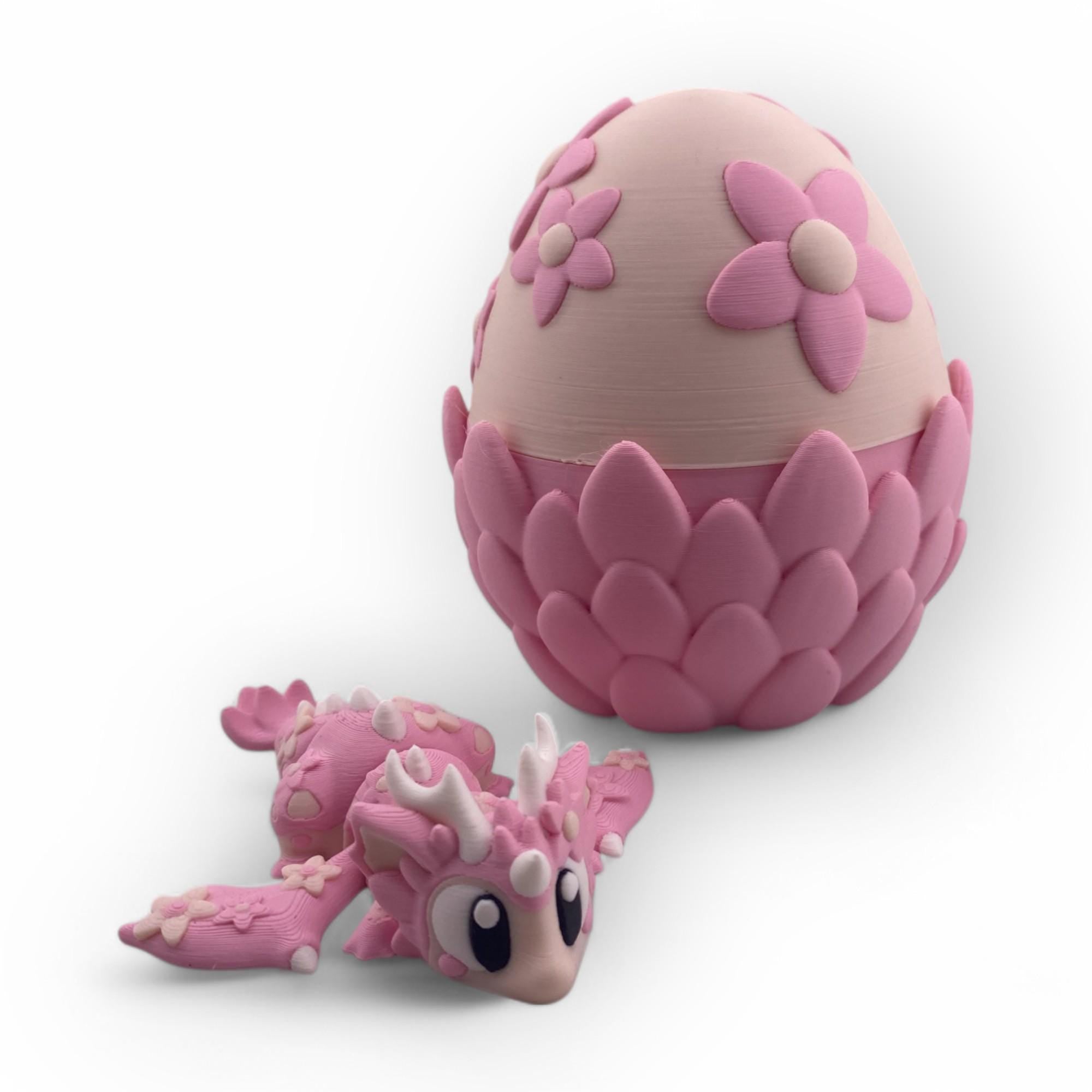 Mini 3D Printed Dragon & Egg Personalized Fantasy Gift