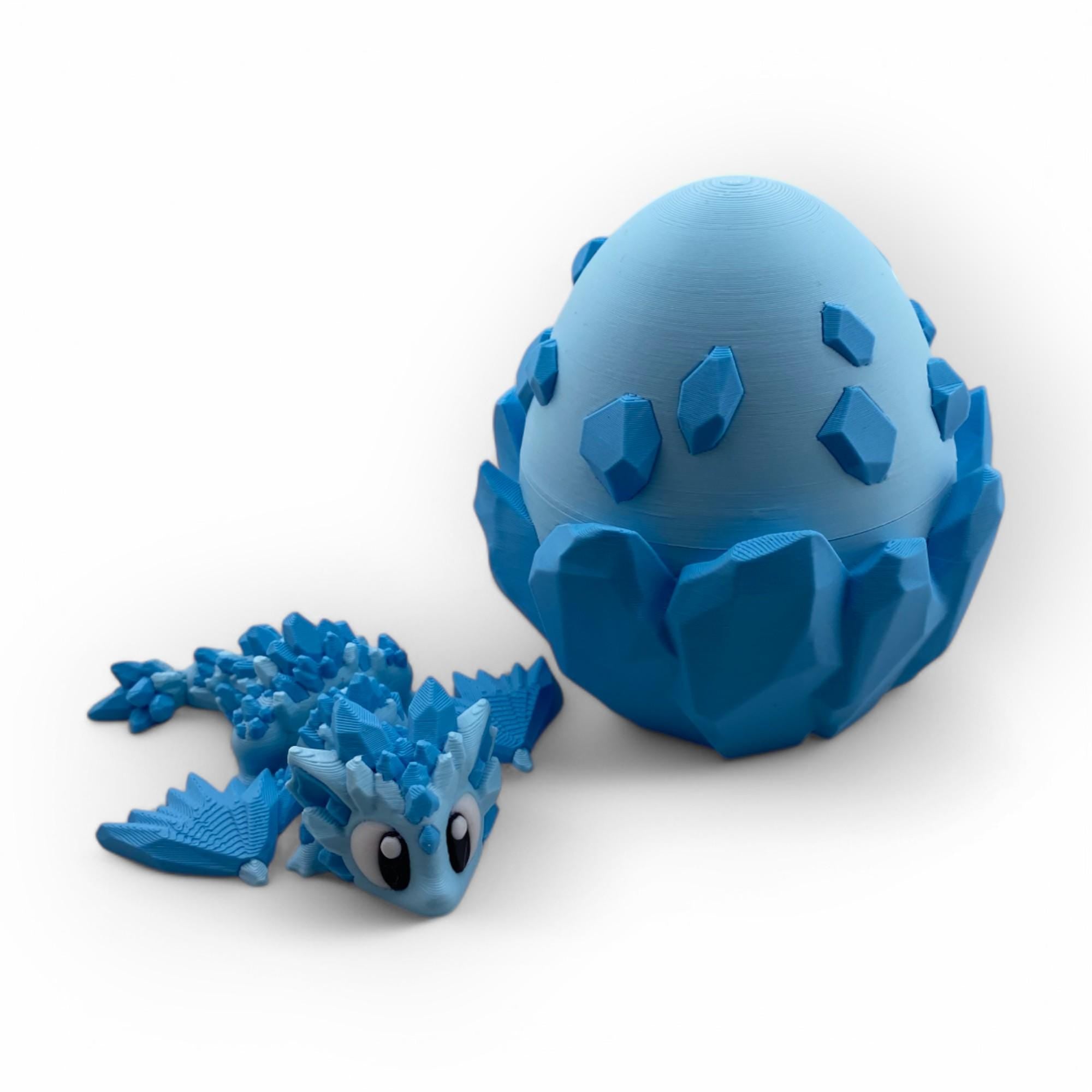 Mini 3D Printed Dragon & Egg Personalized Fantasy Gift