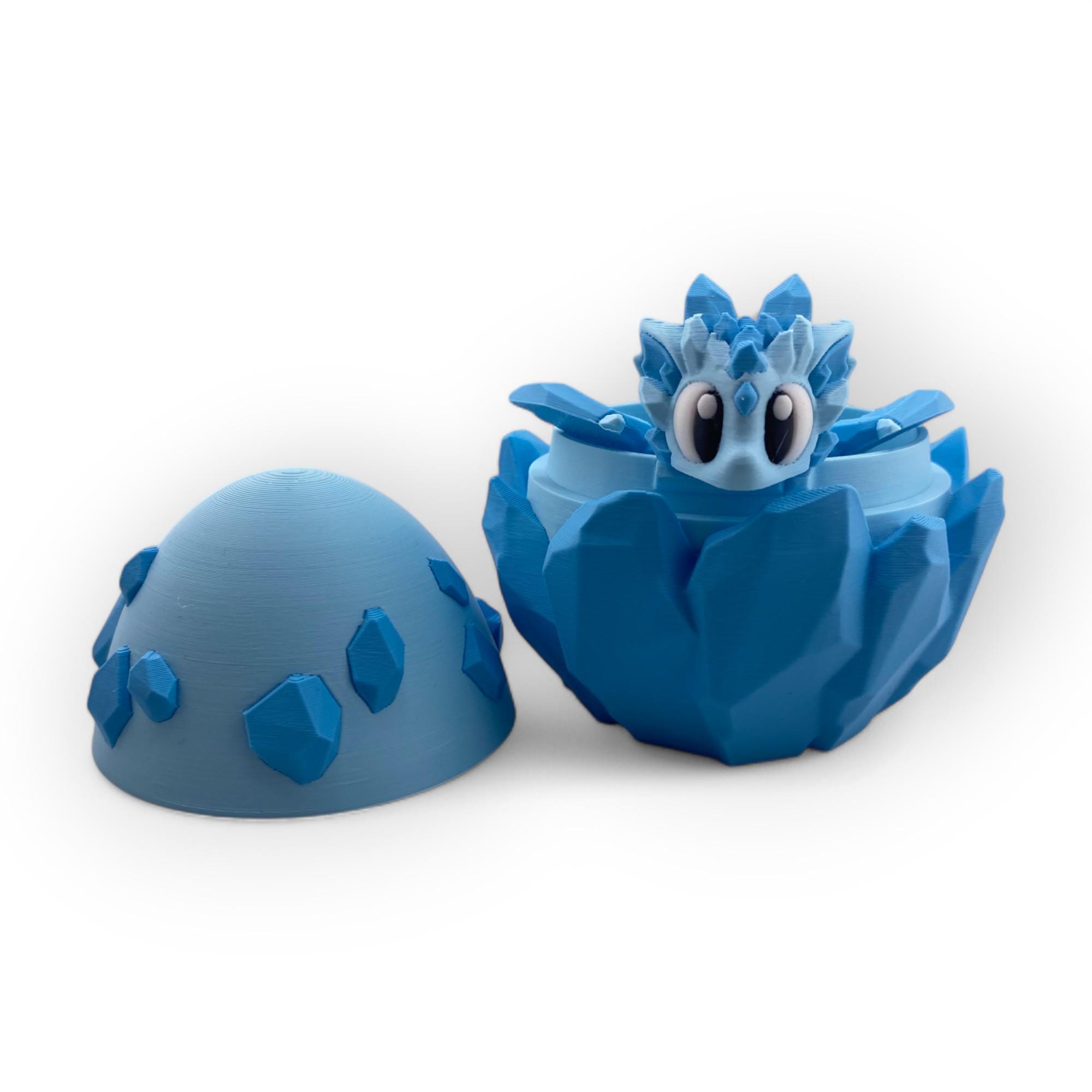 Mini 3D Printed Dragon & Egg Personalized Fantasy Gift