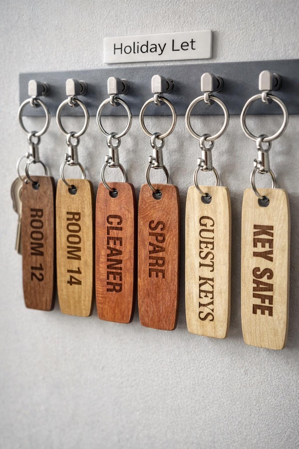 Personalized Engraved Wooden Keychain