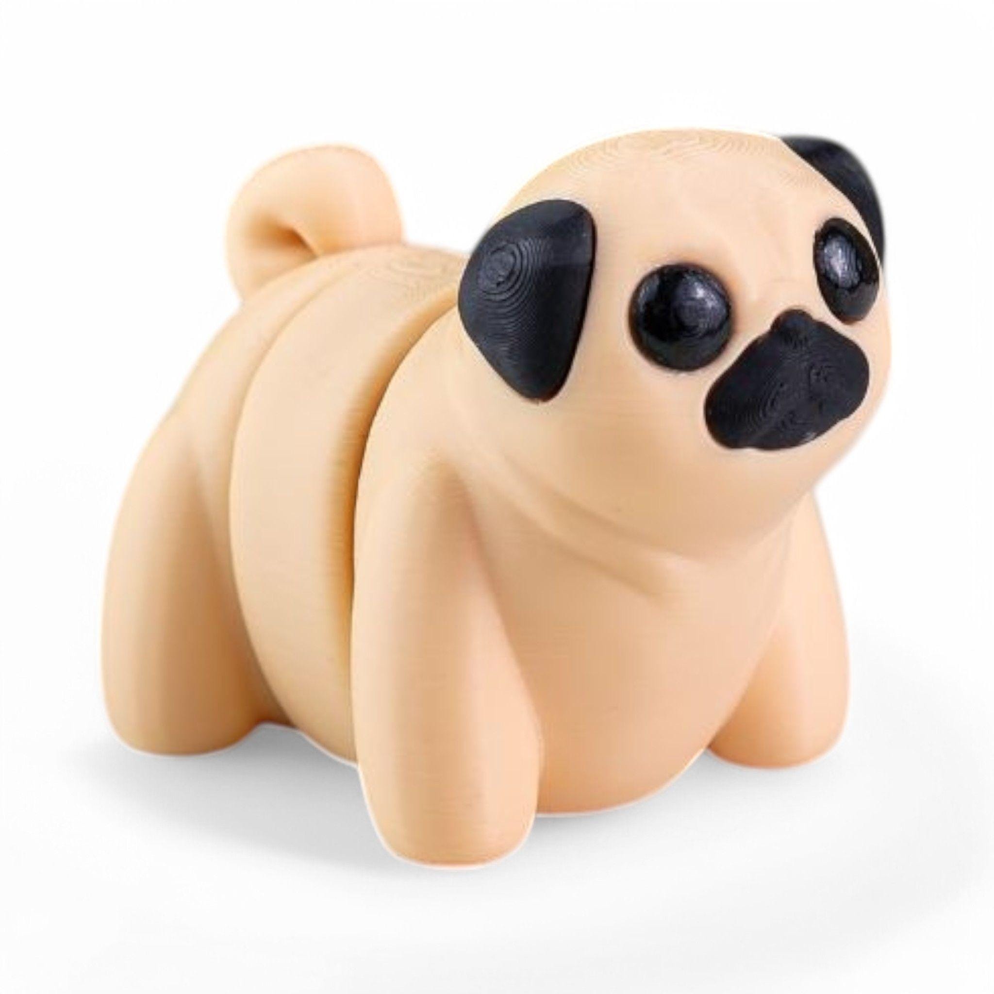 3D Printed Articulated Pug Fidget Toy