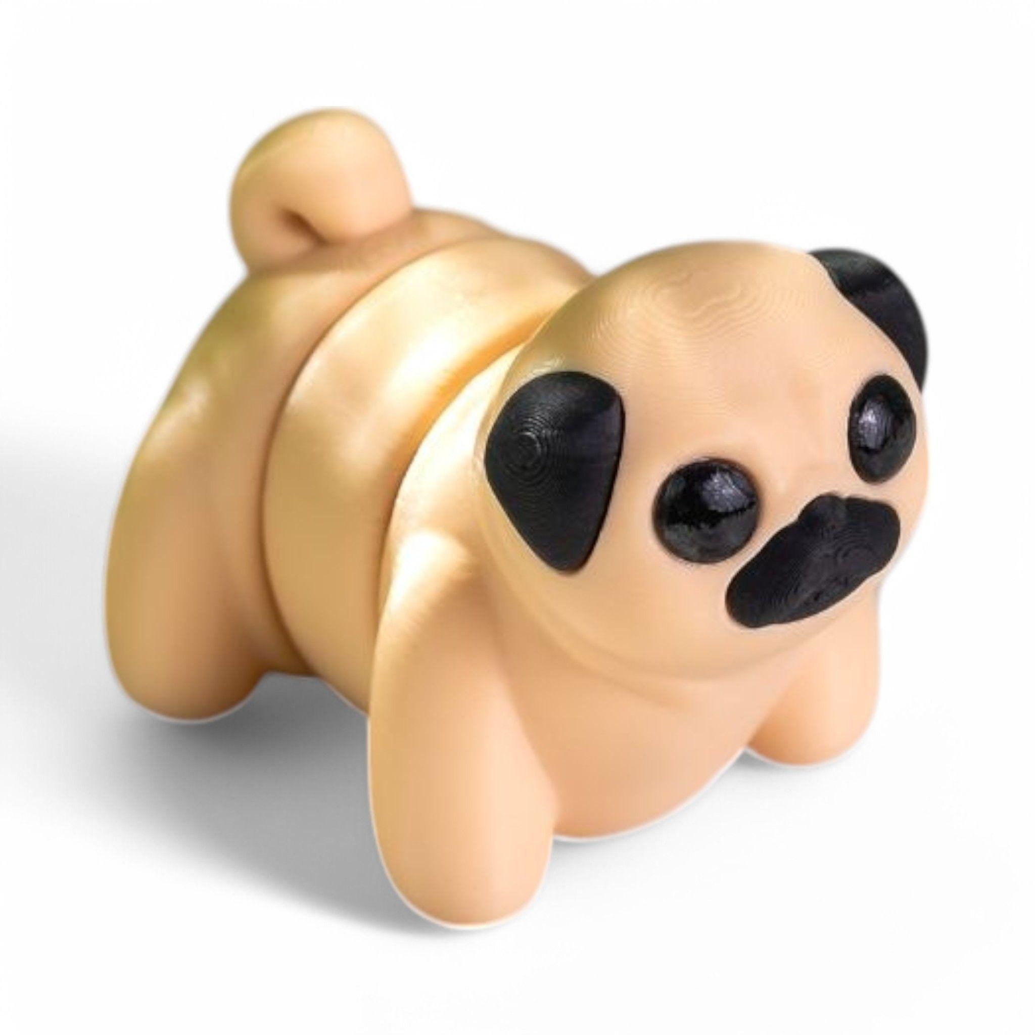 3D Printed Articulated Pug Fidget Toy
