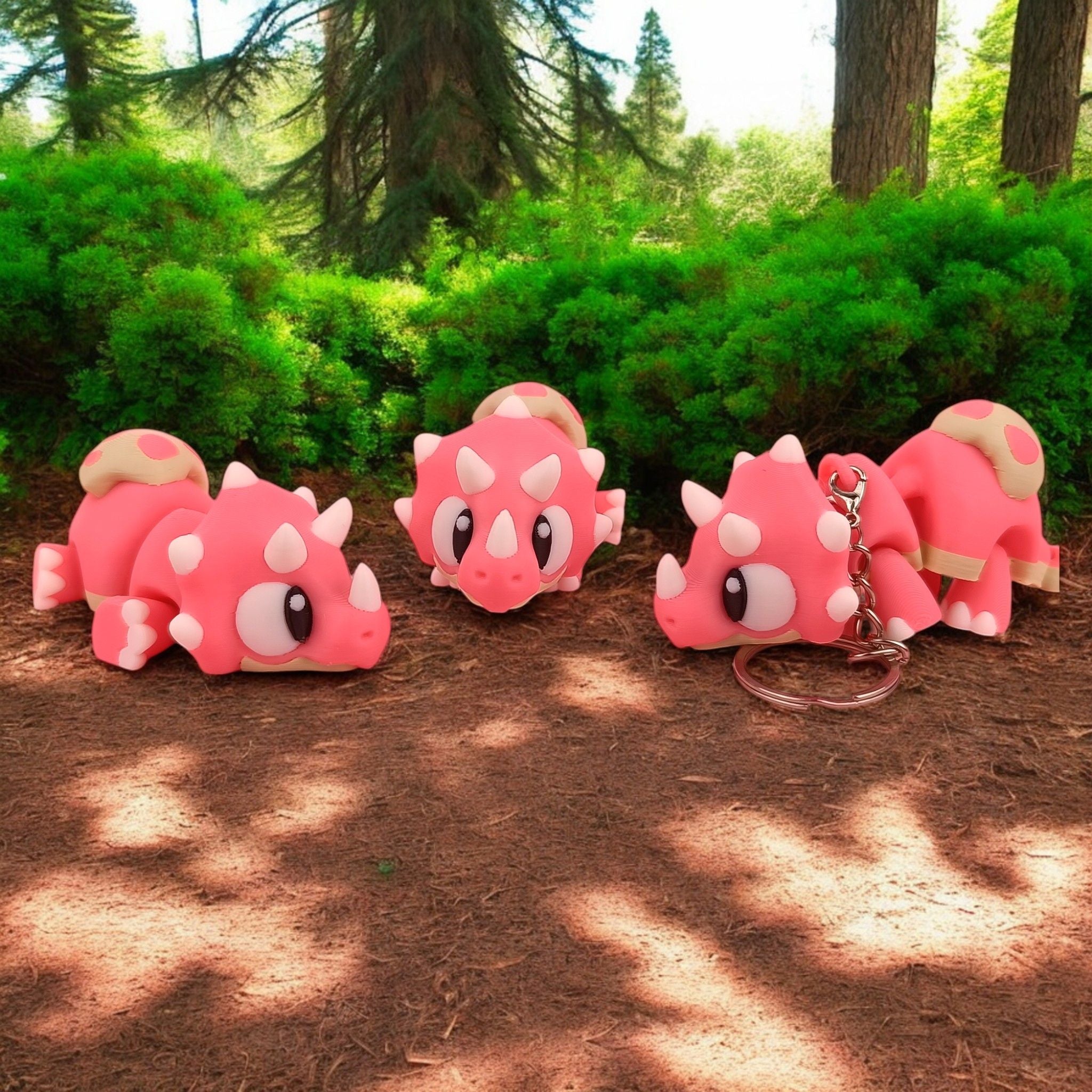 Triceratops Fidget Toy Custom 3D Printed Dino Toy